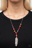 Paparazzi Necklace - Watch Me Fly - Red