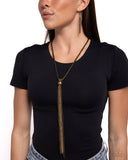 Paparazzi Necklace - Metallic MESH-Up - Brass