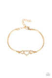 Paparazzi Bracelet - Cupids Confessions - Gold