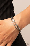 Paparazzi Bracelet - Block Bash - Silver