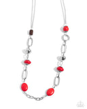 Paparazzi Necklace - Barefoot Bohemian - Red
