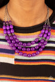 Paparazzi Necklace - Coastal Cruise - Purple