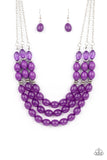 Paparazzi Necklace - Coastal Cruise - Purple