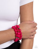 Paparazzi Bracelet - Coastal Coastin - Pink