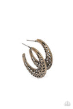 Paparazzi Earring - Wanderlust Wilderness - Brass