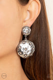 Paparazzi Earring - Industrial Fairytale - Pink Clip-On