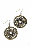 Paparazzi Earring - Mandala Meditation - Brass
