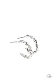 Paparazzi Earring - Irresistibly Intertwined - Silver