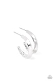 Paparazzi Earring - BEVEL Up - Silver