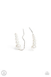 Paparazzi Earring - Dropping into Divine - White
