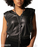 Paparazzi Necklace -  SCARFed for Attention - Gunmetal
