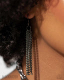 Paparazzi Necklace -  SCARFed for Attention - Gunmetal