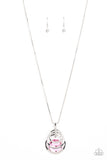 Paparazzi Necklace - Spun Sparkle - Pink