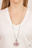 Paparazzi Necklace - Spun Sparkle - Pink