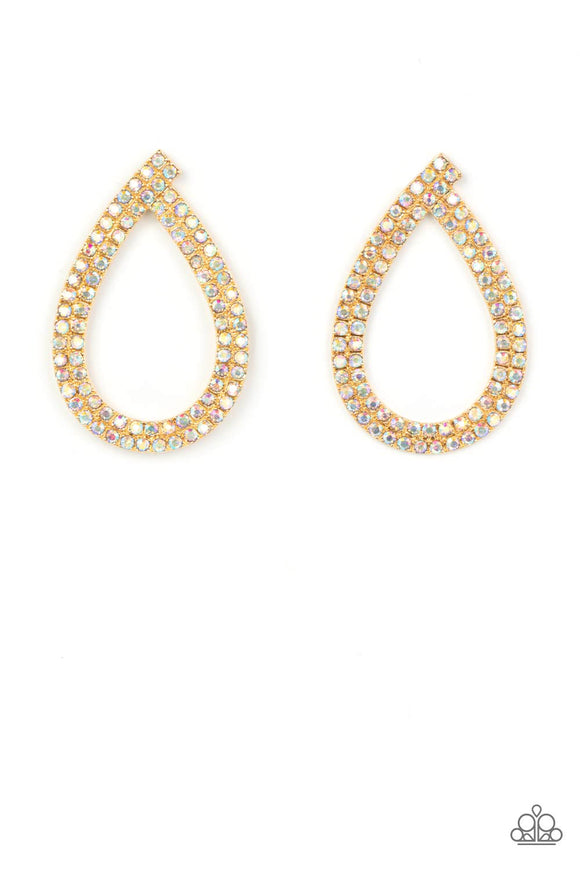 Paparazzi Earring - Diva Dust - Gold