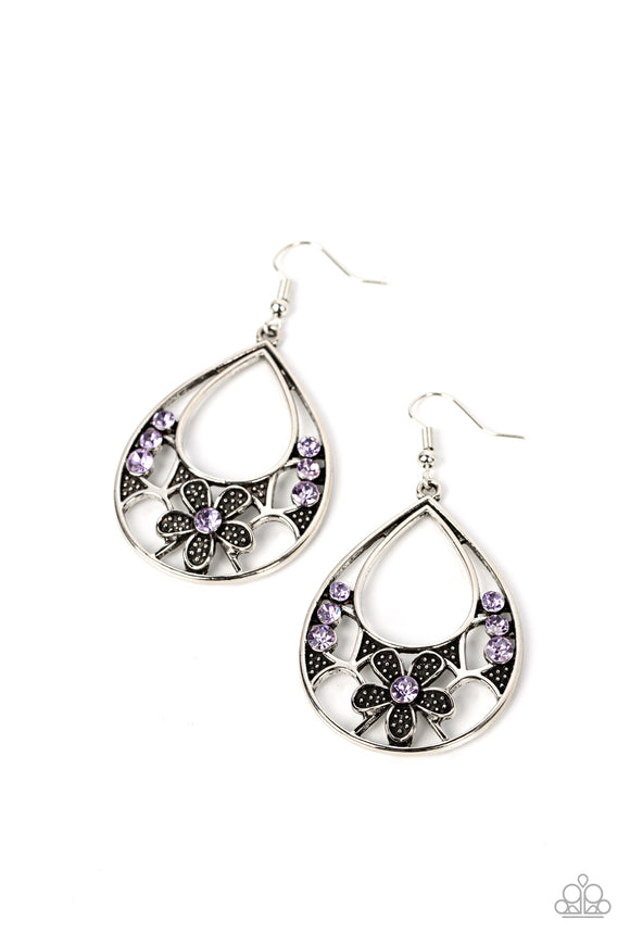 Paparazzi Earring - Meadow Marvel - Purple