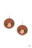 Paparazzi Earring - Prairie Patchwork - Pink