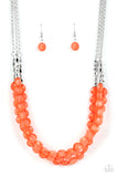 Paparazzi Necklace - Pacific Picnic - Orange