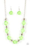 Paparazzi Necklace - Island Ice - Green