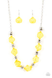 Paparazzi Necklace - Island Ice - Yellow