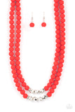 Paparazzi Necklace - Summer Splash - Red