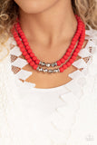 Paparazzi Necklace - Summer Splash - Red