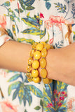 Paparazzi Bracelet - High Tide Hammock - Yellow