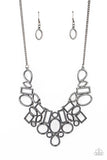 Paparazzi Necklace - Geometric Grit - Black