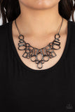 Paparazzi Necklace - Geometric Grit - Black