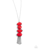 Paparazzi Necklace - Hidden Lagoon - Red