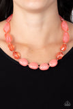 Paparazzi Necklace - Private Paradise - Orange