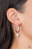 Paparazzi Earring - GLAM Overboard - Copper