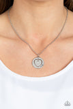 Paparazzi Necklace - Heart Full of Faith - White