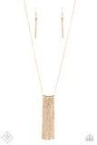 Paparazzi Necklace - Stellar Crescendo - Gold