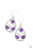 Paparazzi Earring - Send the BRIGHT Message - Purple