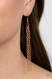 Paparazzi Necklace - Galvanized Grit - Gold