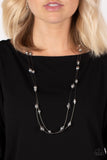 Paparazzi Necklace - Interstellar Illusions - Silver