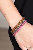 Paparazzi Bracelet - ESCAPADE Route - Pink