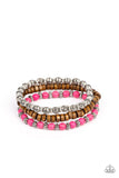 Paparazzi Bracelet - ESCAPADE Route - Pink