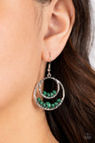 Paparazzi Earring - Bustling Beads - Green