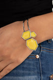 Paparazzi Bracelet - Tourist TRAPEZOID - Yellow