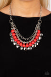 Paparazzi Necklace - Leave Her Wild - Red