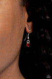 Paparazzi Necklace - Hooped Theory - Red