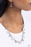 Paparazzi Necklace - Floral Crowned - White