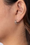 Paparazzi Earring - Charming Crescents - Silver