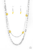 Paparazzi Necklace - Bold Buds - Yellow