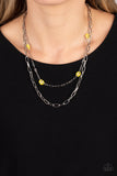 Paparazzi Necklace - Bold Buds - Yellow