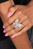 Paparazzi Ring - Flying Fashionista - White