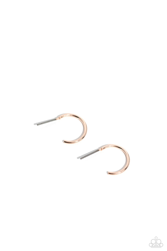 Paparazzi Earring - Ultra Upmarket - Rose Gold
