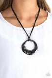 Paparazzi Necklace - Tectonic Treasure - Black